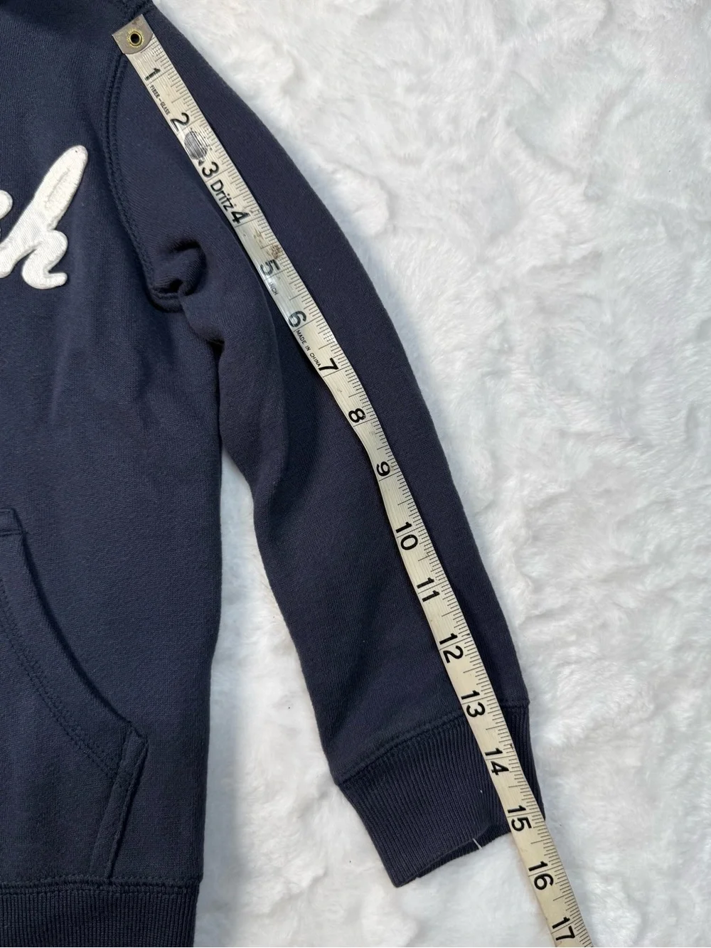 OshKosh B'gosh Navy Blue Zip Hoodie with White Logo